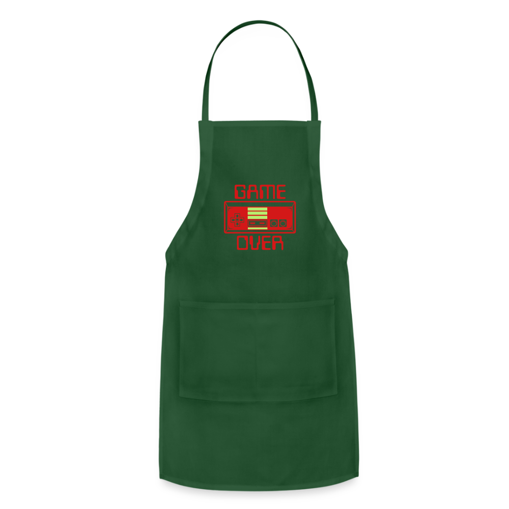 Game Over (Adjustable Apron) - forest green