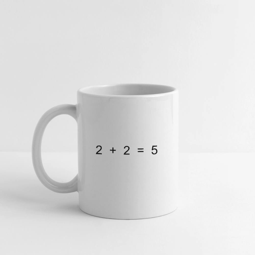 2 + 2 = 5 (Coffee/Tea Mug) - white