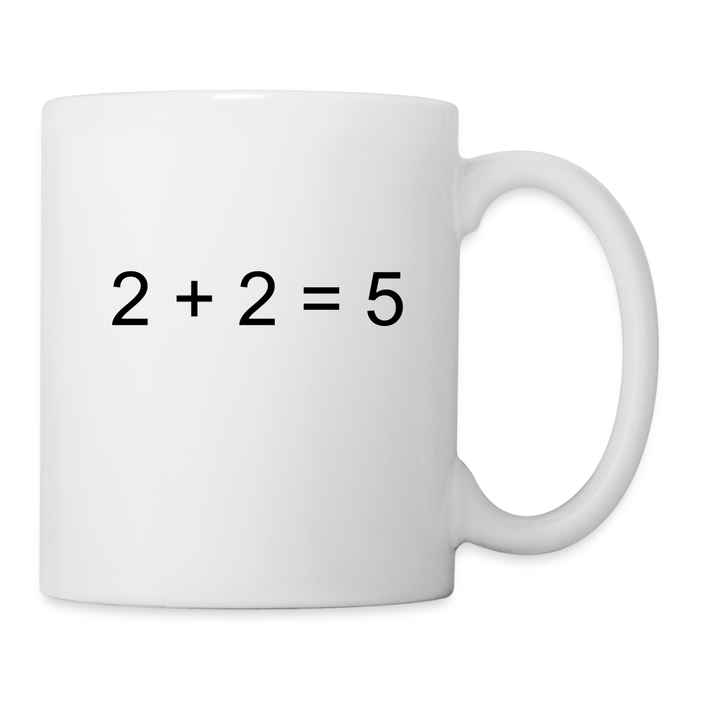 2 + 2 = 5 (Coffee/Tea Mug) - white