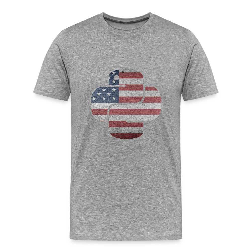 Python Logo - Blinds (Men's Premium T-Shirt) - heather gray