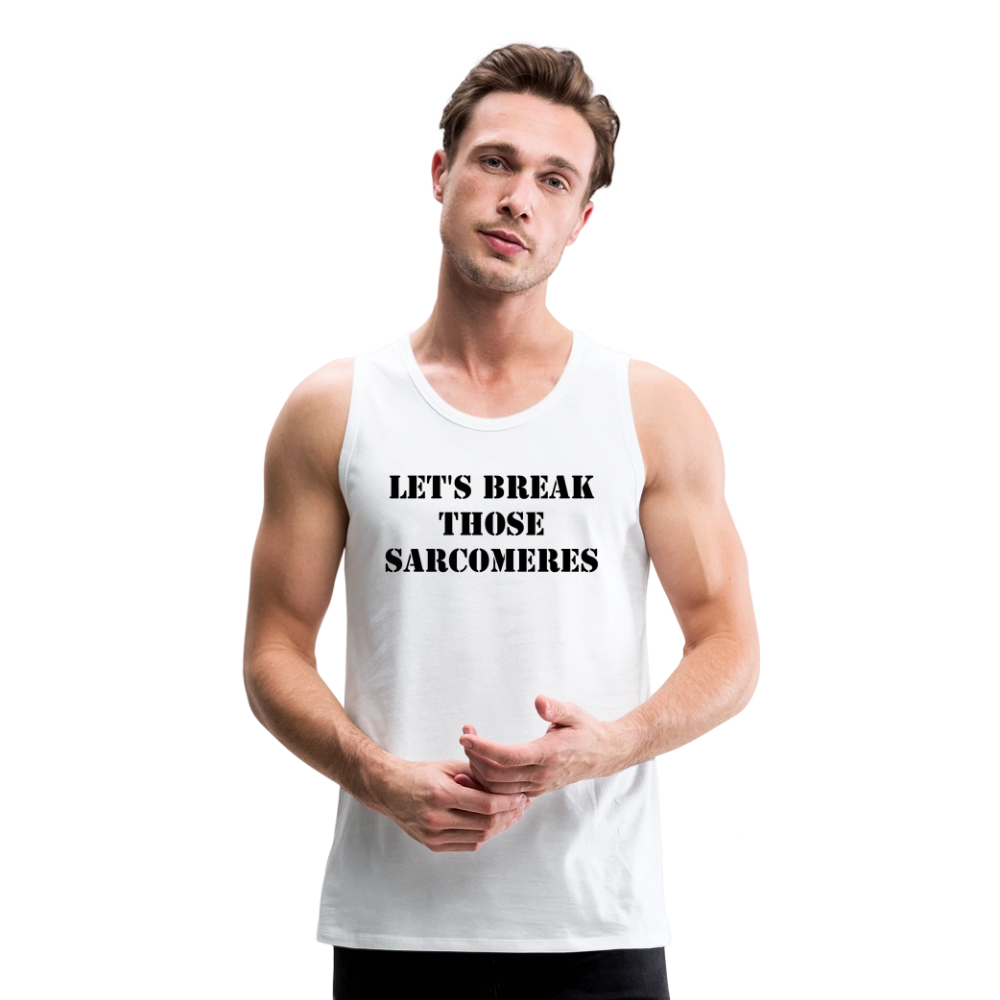 Sarcomeres (Men’s Premium Tank) - white