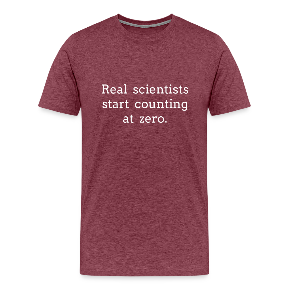 Count from Zero (Men's Premium T-Shirt) - heather burgundy