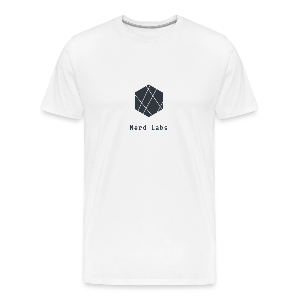 Nerd Labs Original Logo (Men’s Premium Organic T-Shirt) - white