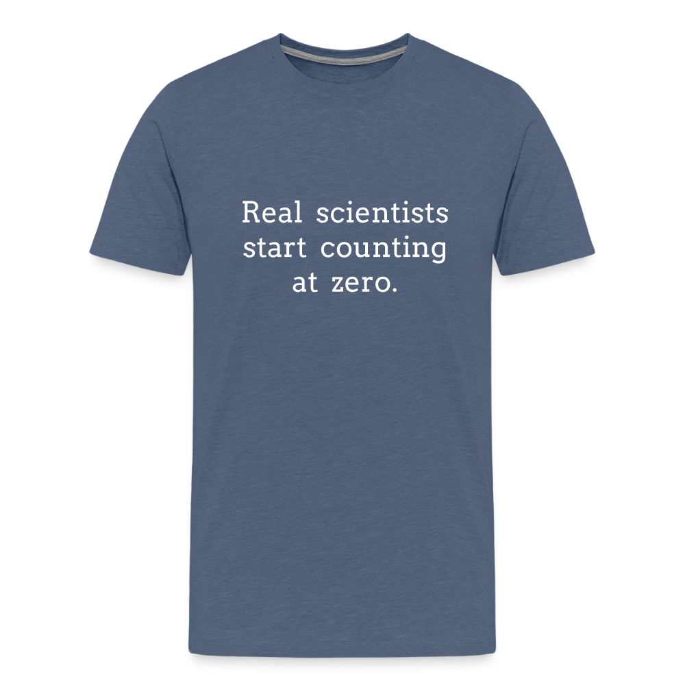 Count from Zero (Men's Premium T-Shirt) - heather blue