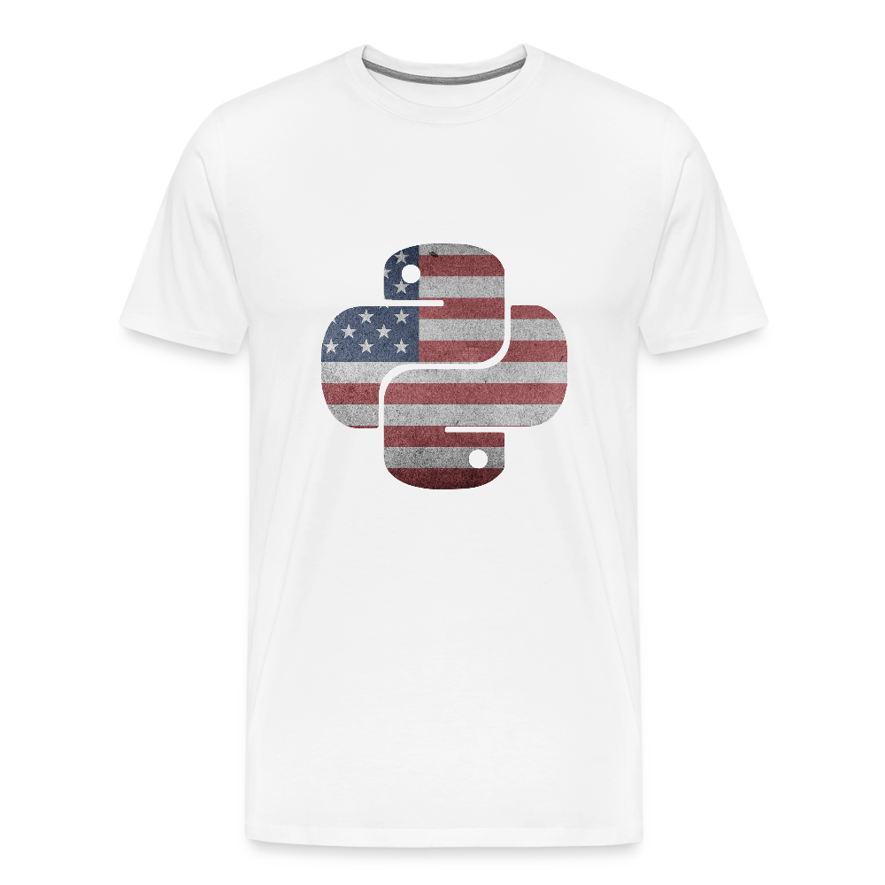 Python Logo - Blinds (Men's Premium T-Shirt) - white