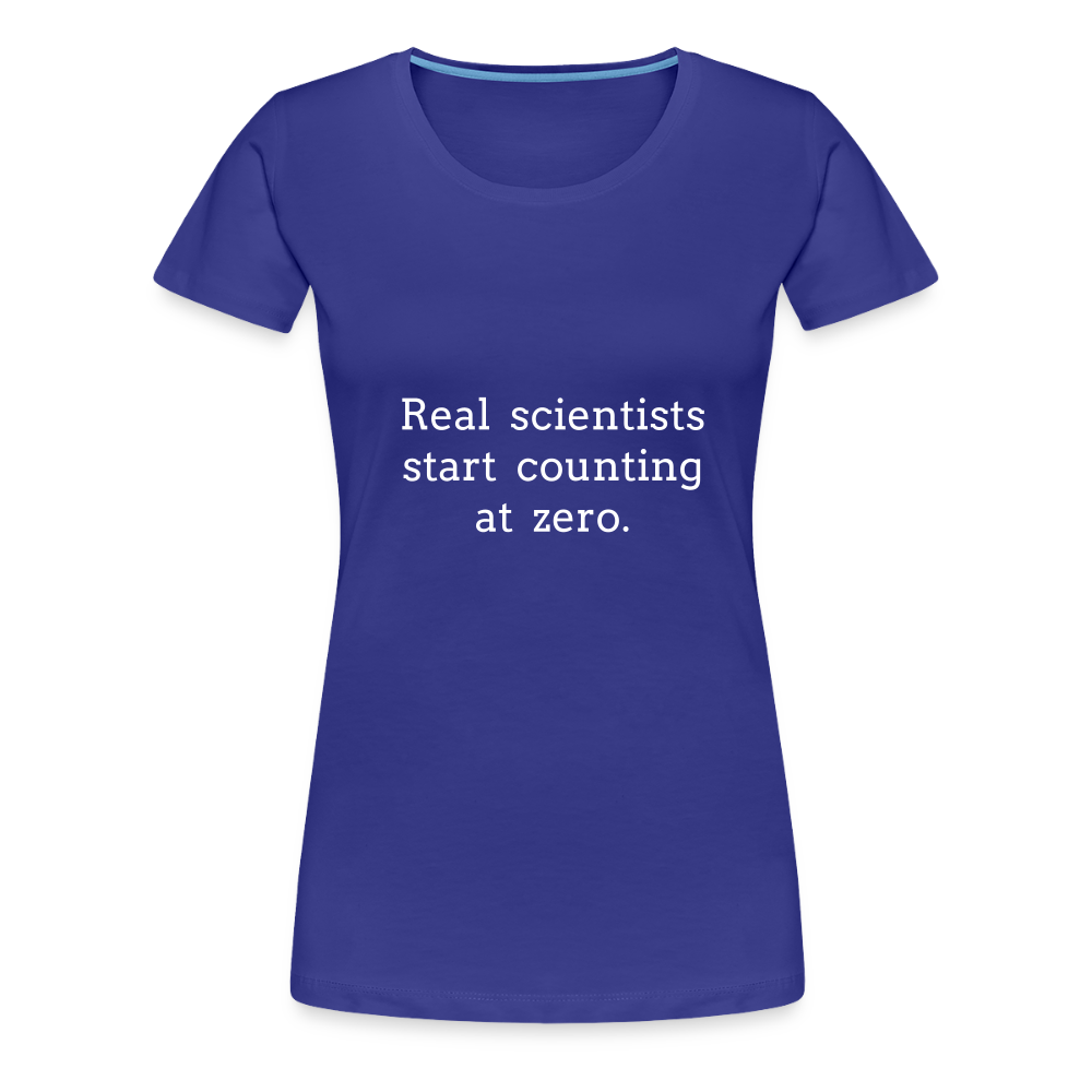 Count from Zero (Women’s Premium T-Shirt) - royal blue