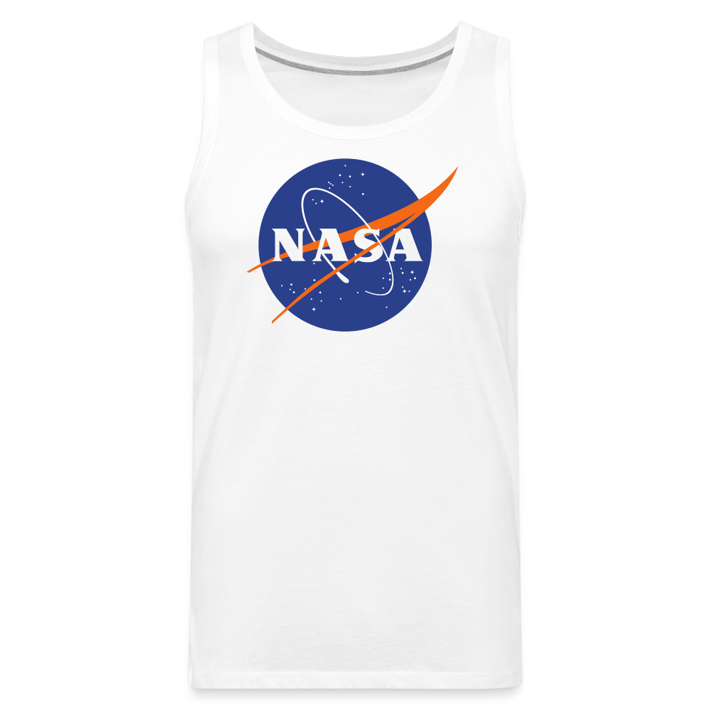 NASA Logo (Men’s Premium Tank) - white