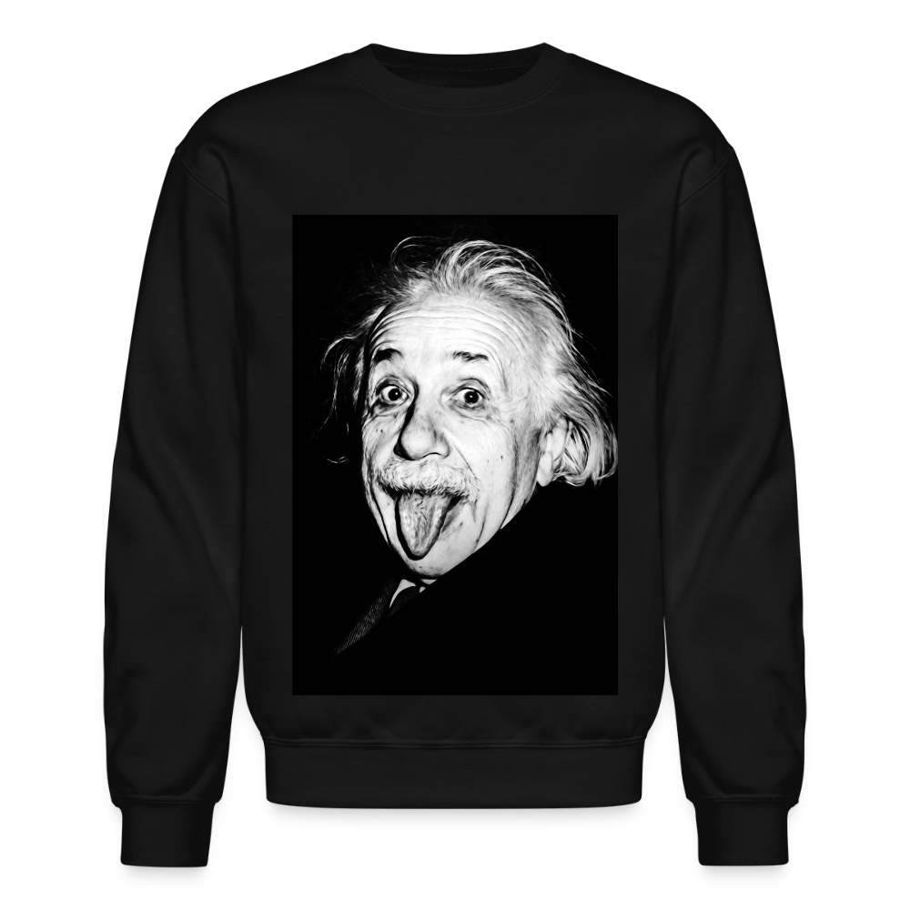 Silly Einstein (Crewneck Sweatshirt) - black