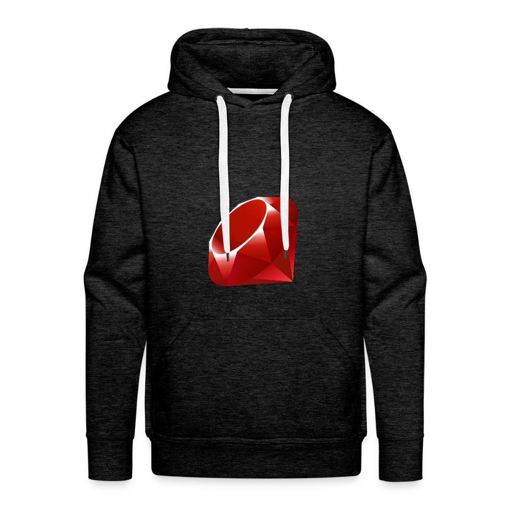 Ruby Logo (Men’s Premium Hoodie) - charcoal grey