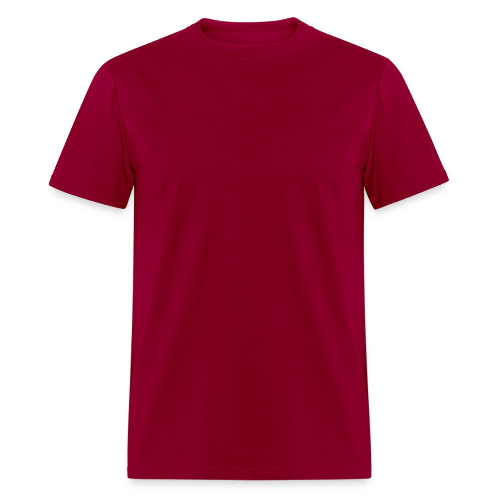 Basic Tee - S, M, L (Men's T-Shirt) - dark red