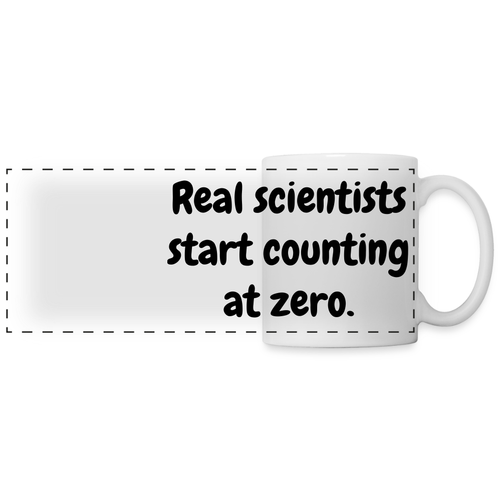 Count from Zero (Panoramic Mug) - white