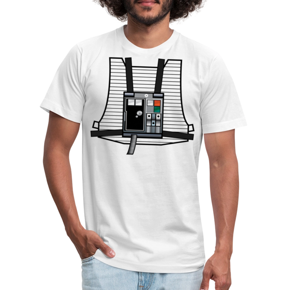 Stay on Target (Unisex Jersey T-Shirt by Bella + Canvas) - white