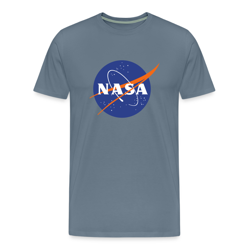 NASA Logo (Men's Premium T-Shirt) - steel blue