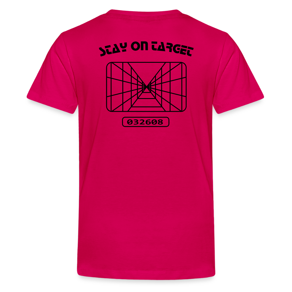 Stay On Target (Kids' Premium T-Shirt) - dark pink