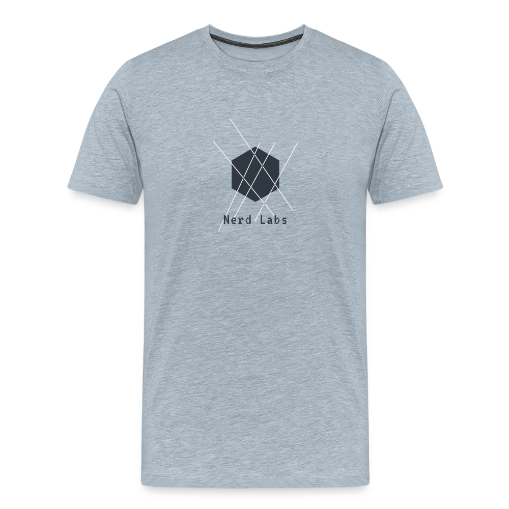 Nerd Labs Original Logo (Men's Premium T-Shirt) - heather ice blue