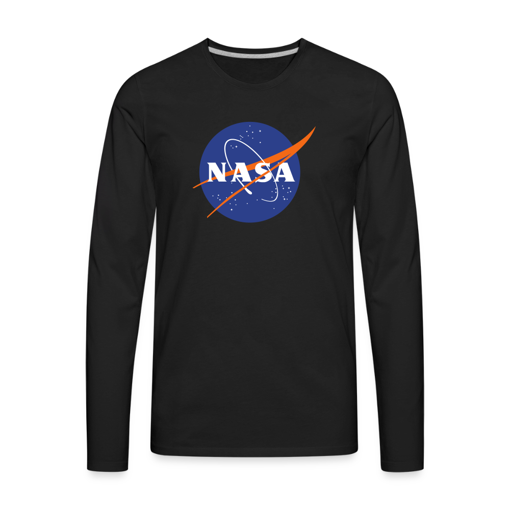 NASA Logo (Men's Premium Long Sleeve T-Shirt) - black