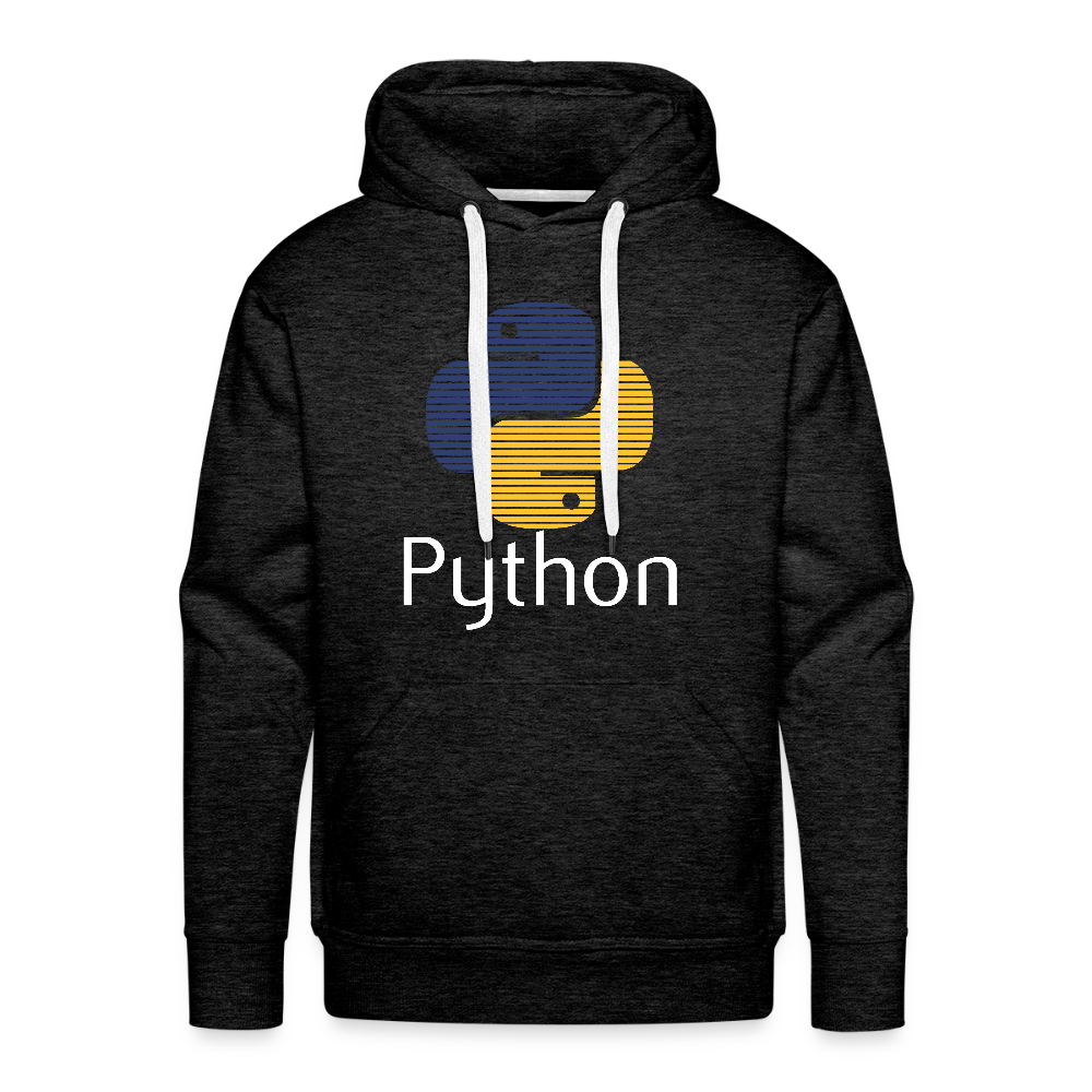 Python Logo - Blinds (Men’s Premium Hoodie) - charcoal grey