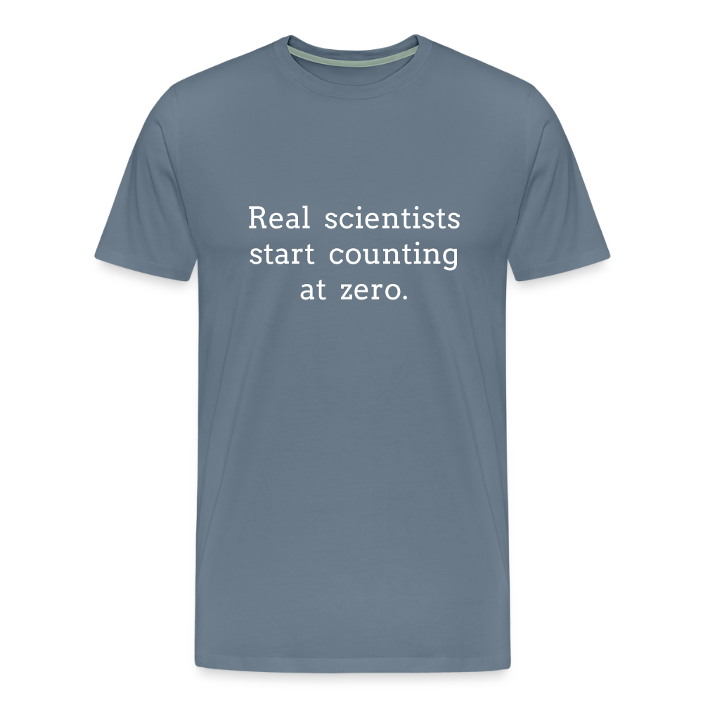 Count from Zero (Men's Premium T-Shirt) - steel blue