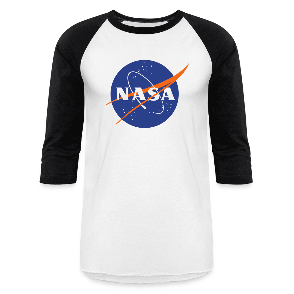 NASA Logo (Baseball T-Shirt) - white/black