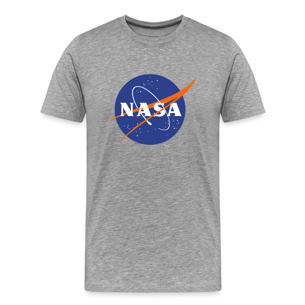 NASA Logo (Men's Premium T-Shirt) - heather gray