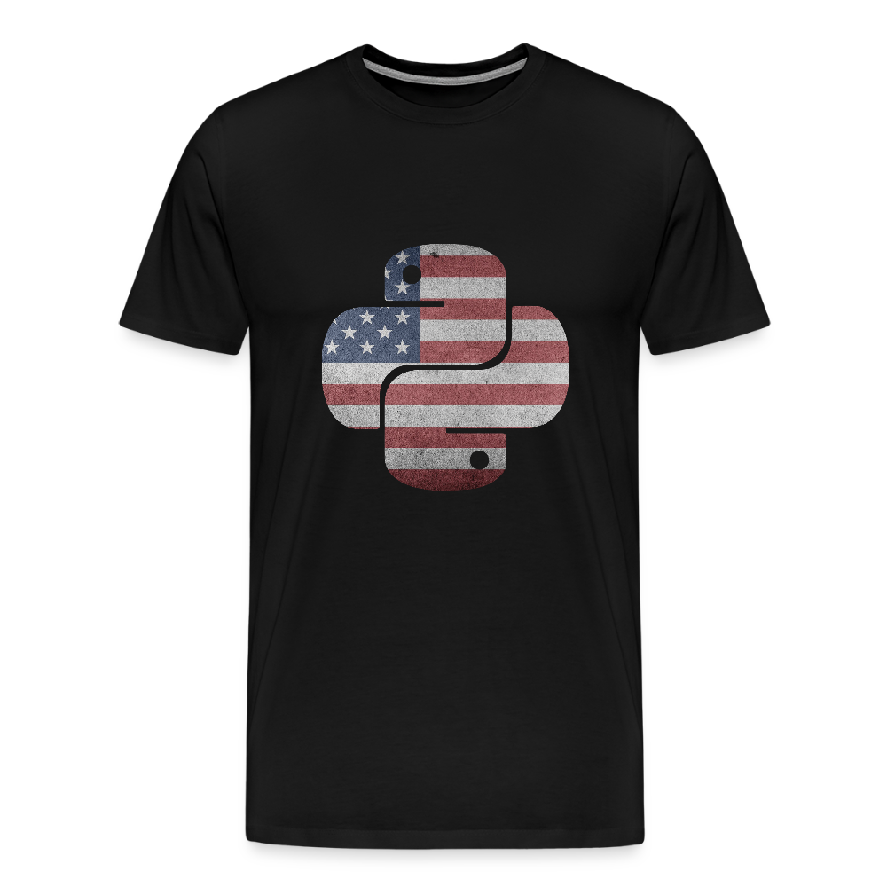 Python Logo - Blinds (Men's Premium T-Shirt) - black