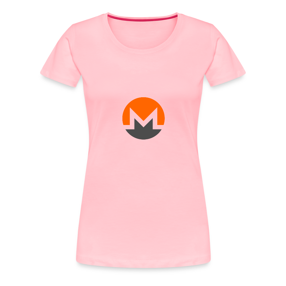 Monero Logo (Women’s Premium T-Shirt) - pink