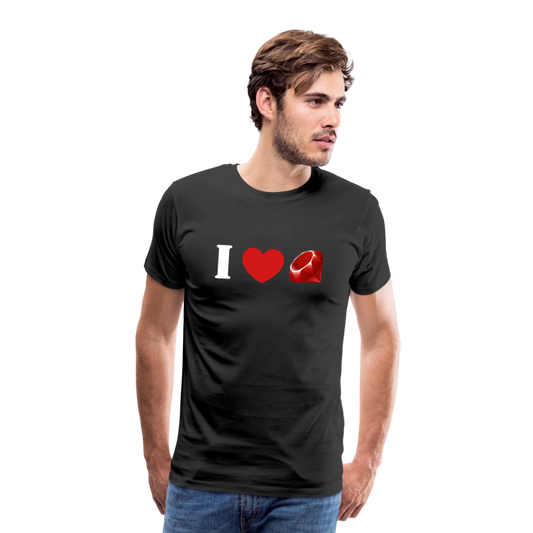Ruby Logo (Men's Premium T-Shirt) - black
