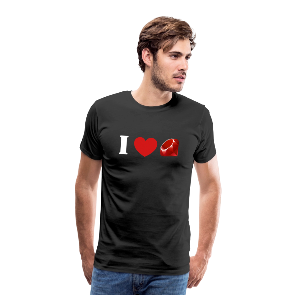 Ruby Logo (Men's Premium T-Shirt) - black