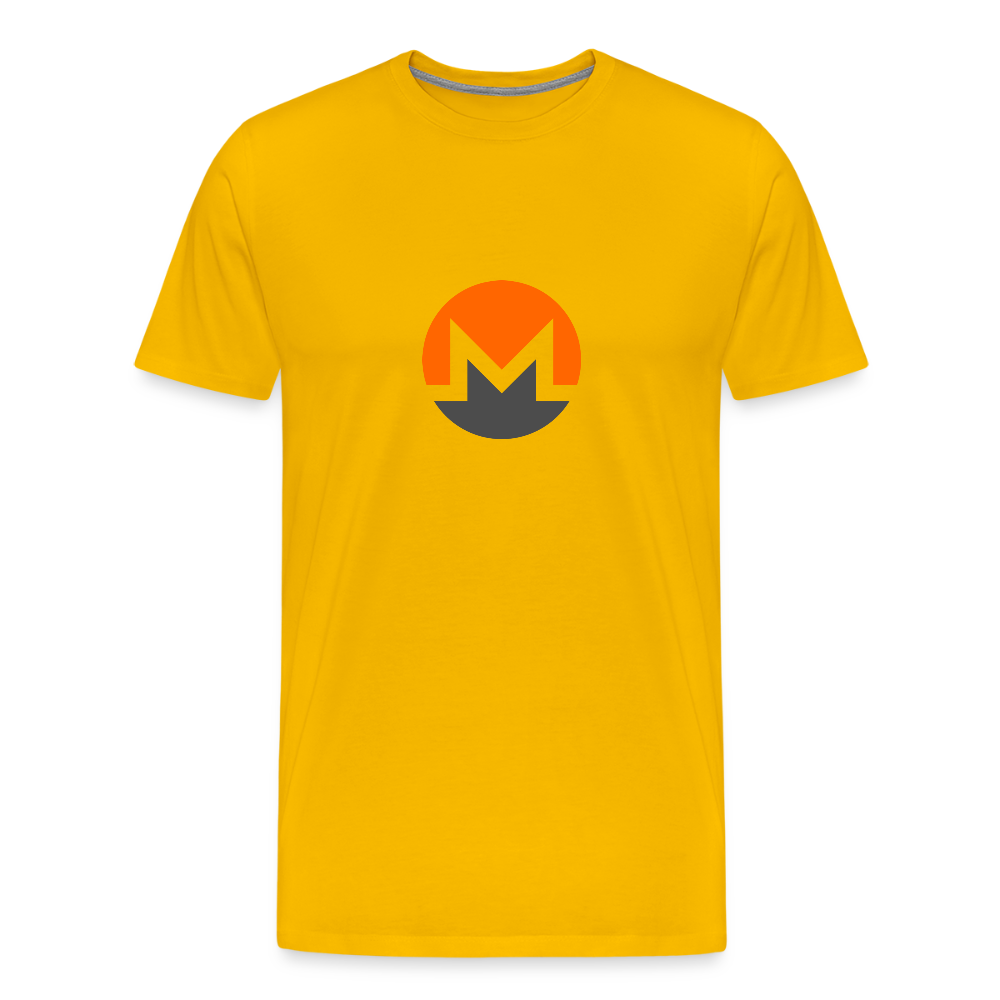 Monero Logo (Men's Premium T-Shirt) - sun yellow