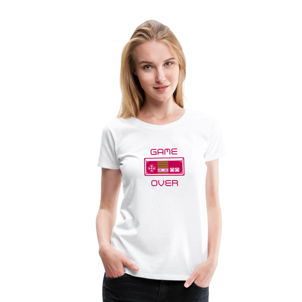 Game Over (Women’s Premium T-Shirt) - white