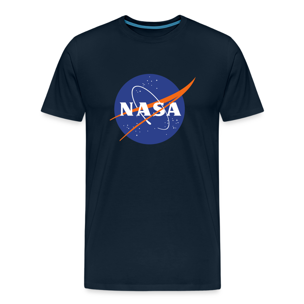 NASA Logo (Men's Premium T-Shirt) - deep navy