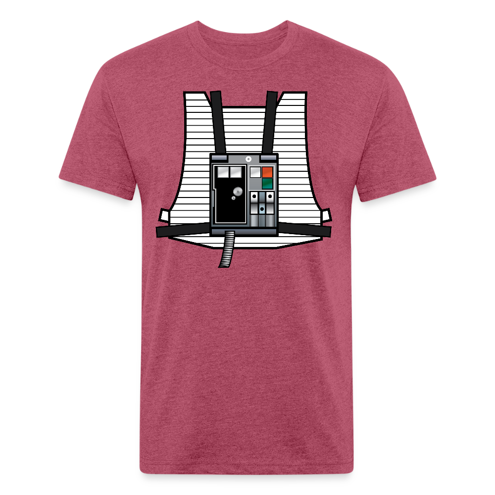 Stay on Target (Fitted Cotton/Poly T-Shirt by Next Level) - heather burgundy