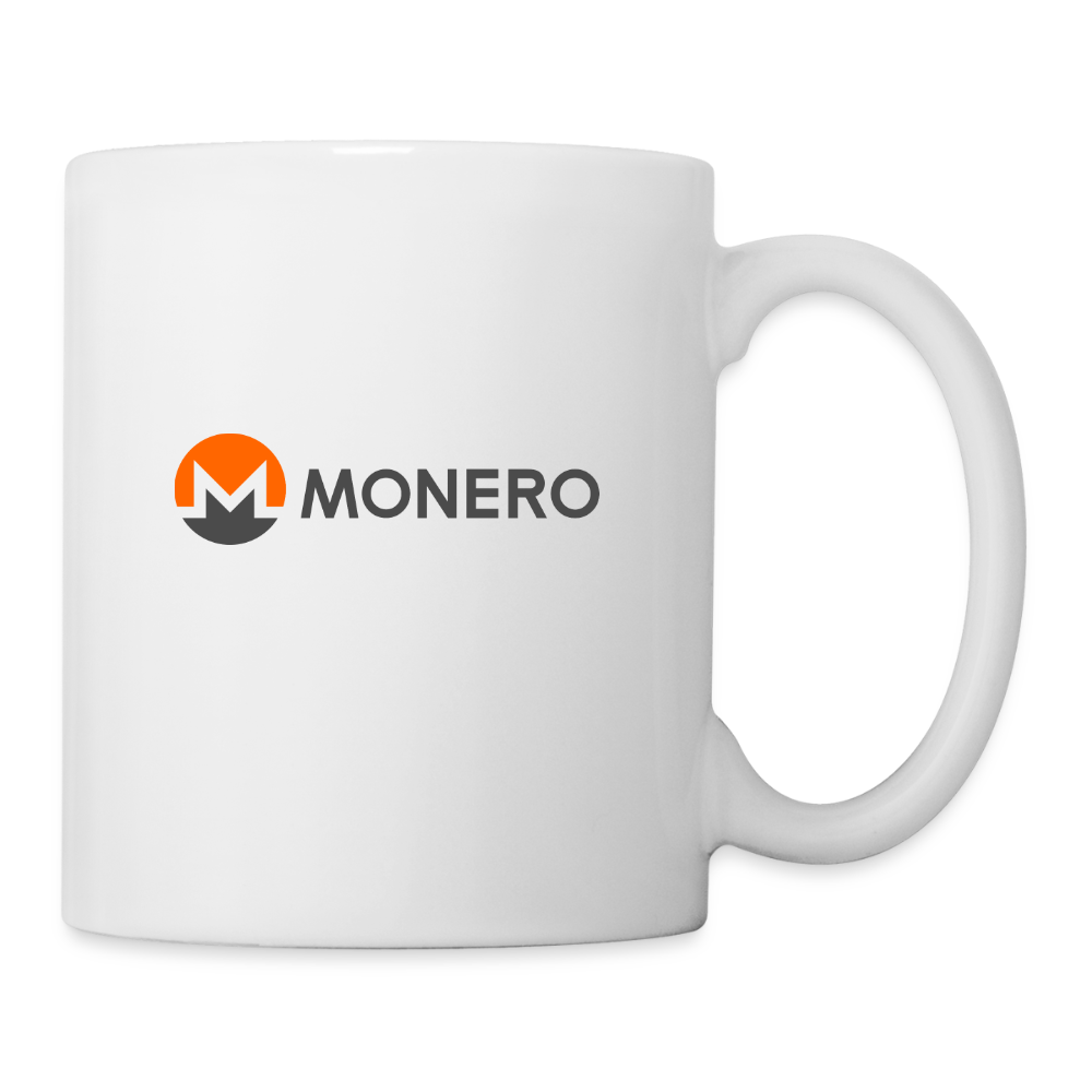 Monero Logo - Full (Coffee/Tea Mug) - white
