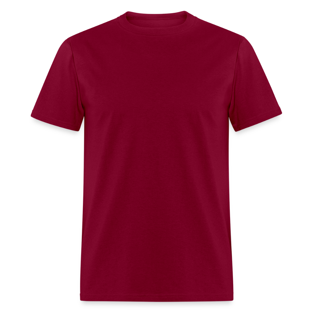 Basic Tee - S, M, L (Men's T-Shirt) - burgundy