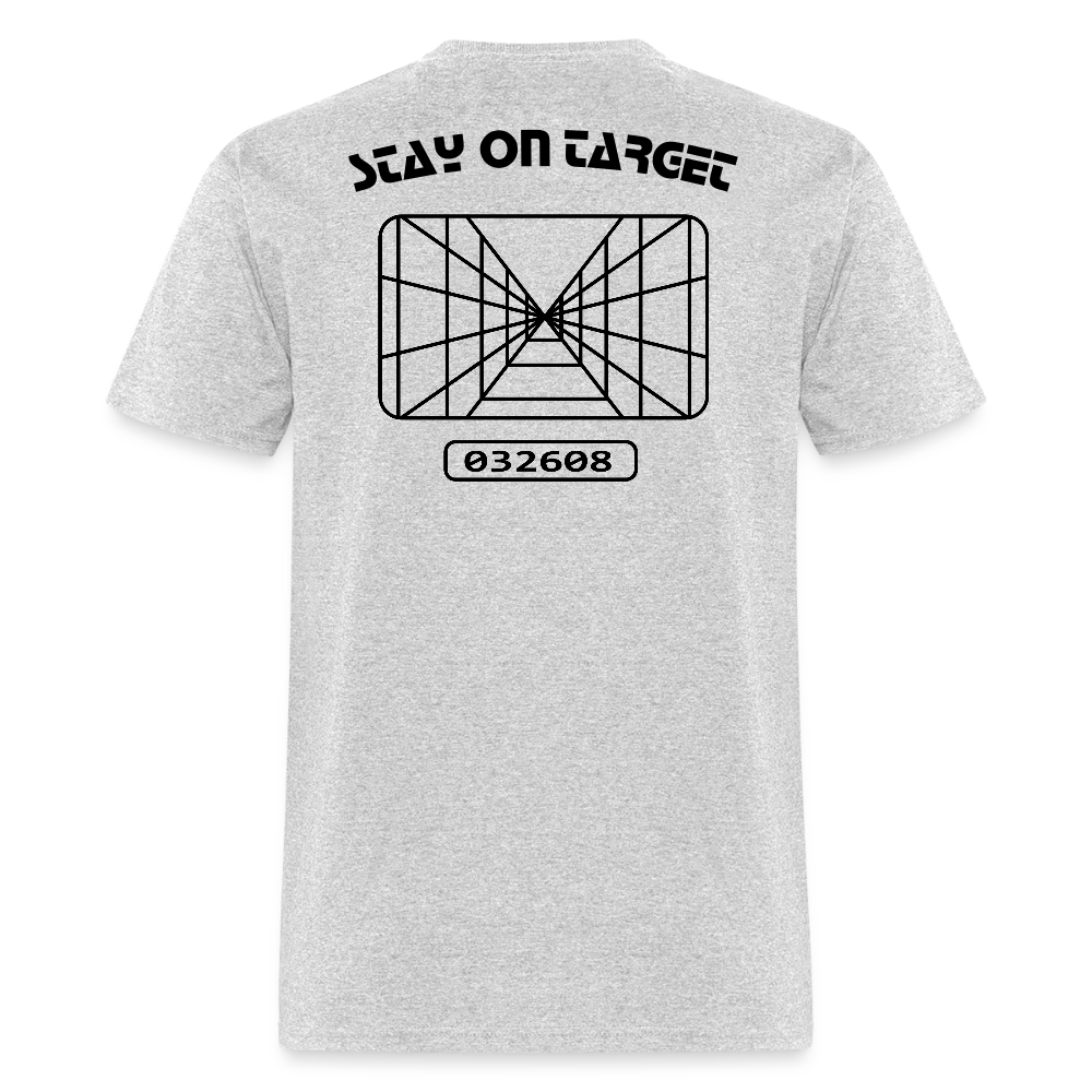 Stay On Target (Unisex Classic T-Shirt) - heather gray