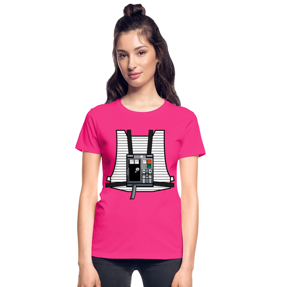 Stay on Target (Gildan Ultra Cotton Ladies T-Shirt) - fuchsia