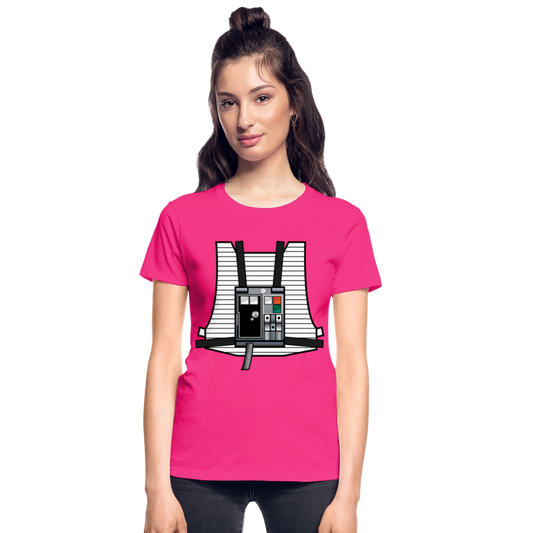 Stay on Target (Gildan Ultra Cotton Ladies T-Shirt) - fuchsia