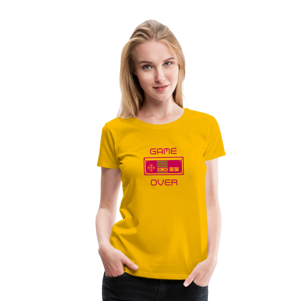 Game Over (Women’s Premium T-Shirt) - sun yellow