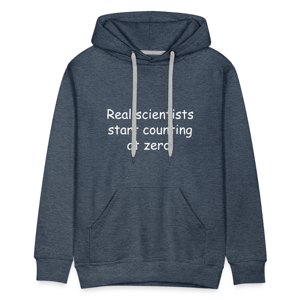 Count from Zero (Men’s Premium Hoodie) - heather denim