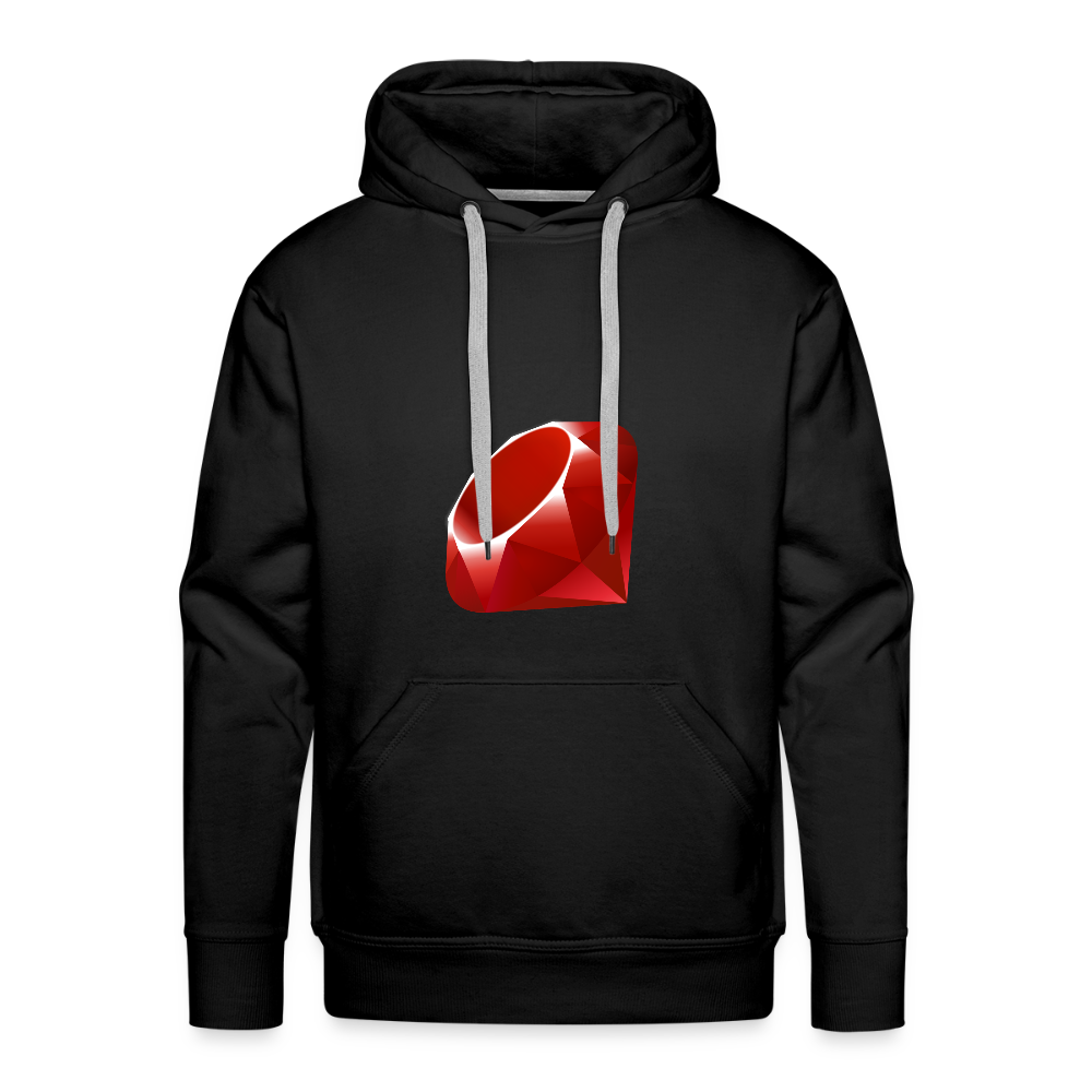Ruby Logo (Men’s Premium Hoodie) - black
