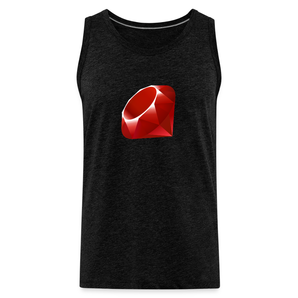 Ruby Logo (Men’s Premium Tank) - charcoal grey