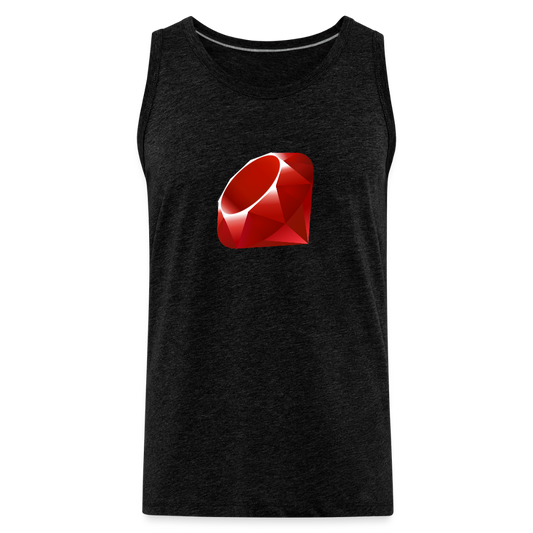 Ruby Logo (Men’s Premium Tank) - charcoal grey