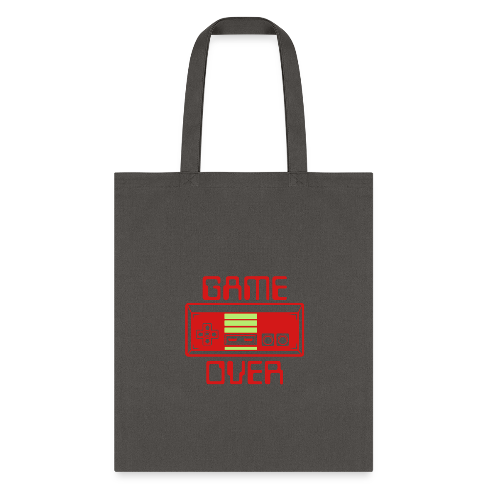 Game Over (Tote Bag) - charcoal