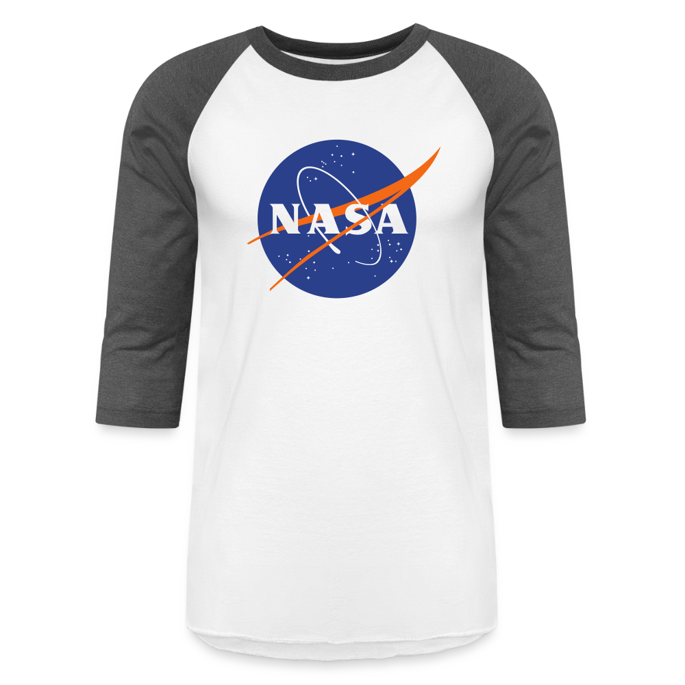 NASA Logo (Baseball T-Shirt) - white/charcoal
