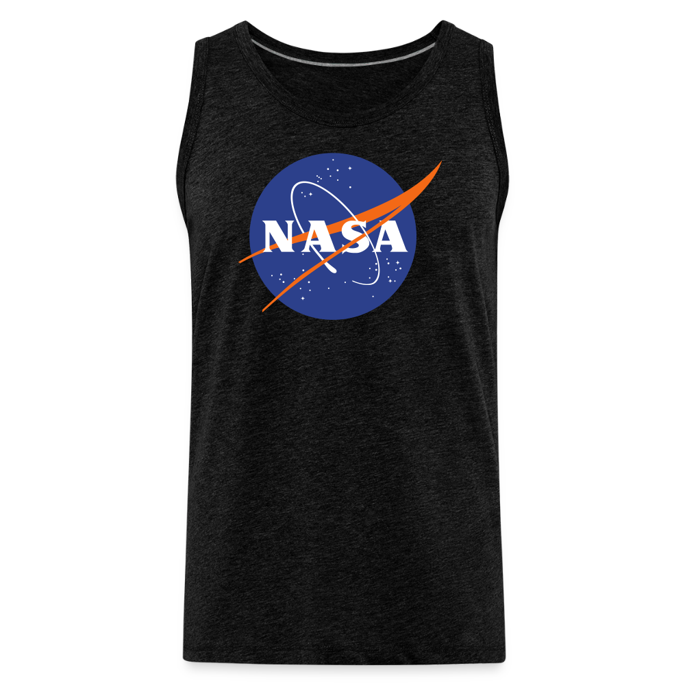 NASA Logo (Men’s Premium Tank) - charcoal grey