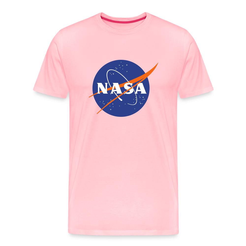 NASA Logo (Men's Premium T-Shirt) - pink