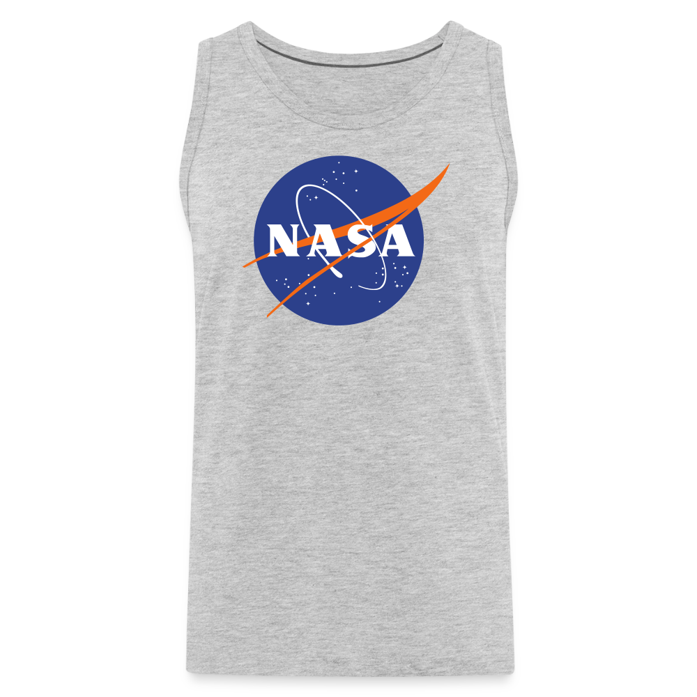 NASA Logo (Men’s Premium Tank) - heather gray