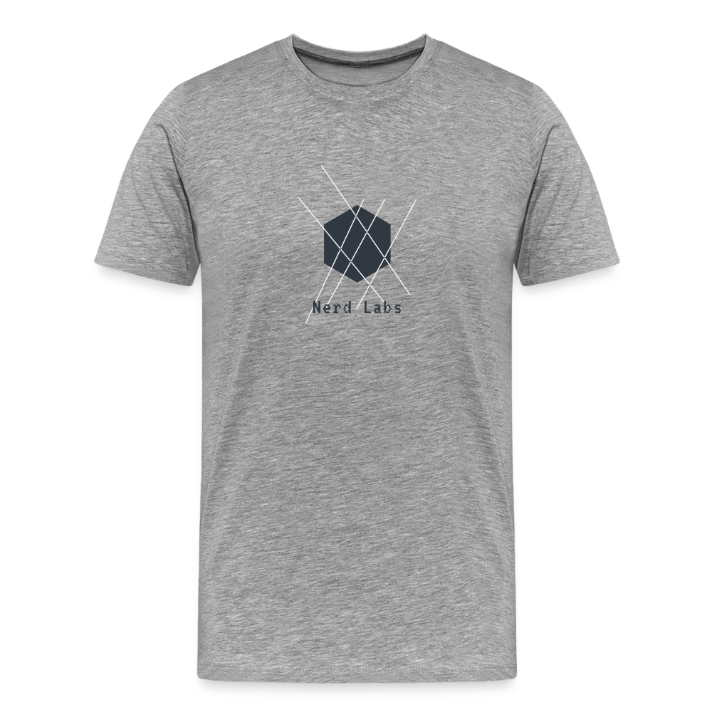 Nerd Labs Original Logo (Men's Premium T-Shirt) - heather gray