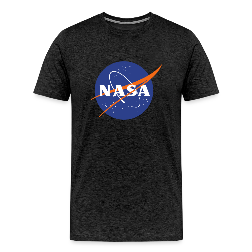 NASA Logo (Men's Premium T-Shirt) - charcoal grey