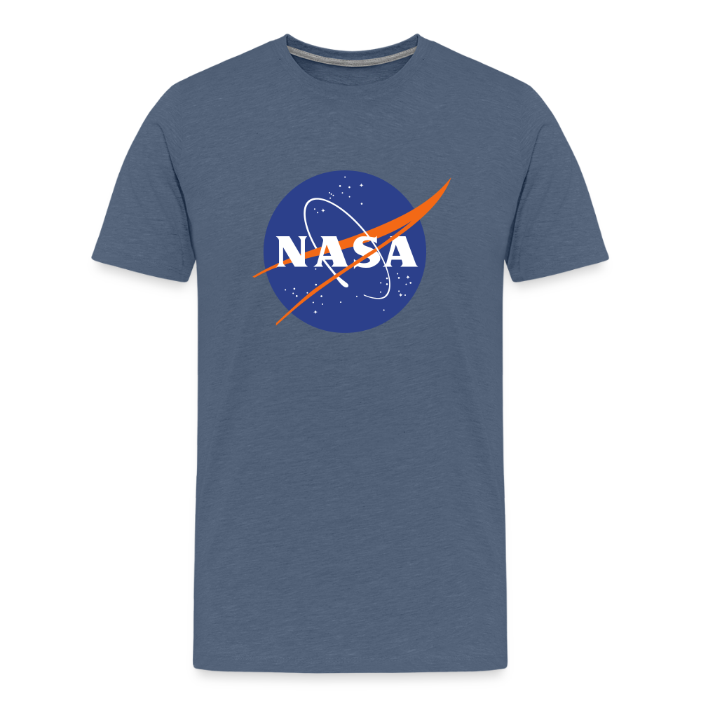 NASA Logo (Men's Premium T-Shirt) - heather blue
